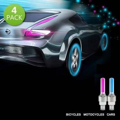 4-Pack: Motion Activated LED Tire Valve Stem Lights DailySale