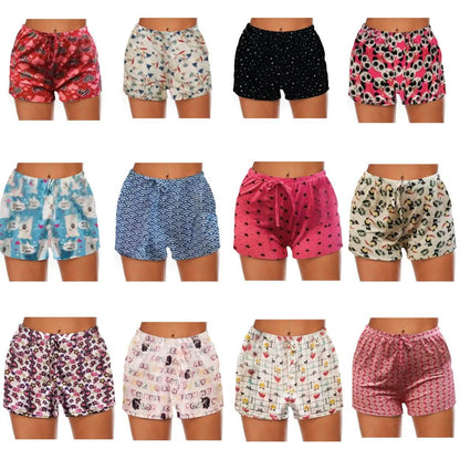4-Pack: Mystery Deal Women's Comfy Lounge Bottom Pajama Shorts with Drawstring DailySale