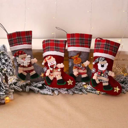 4-Pack: New Style Creative Doll Christmas Socks DailySale