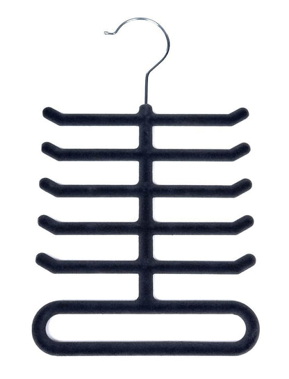 4-Pack: Non-Slip Velvet Tie Hanger Organizer Rack DailySale