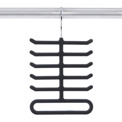 4-Pack: Non-Slip Velvet Tie Hanger Organizer Rack DailySale