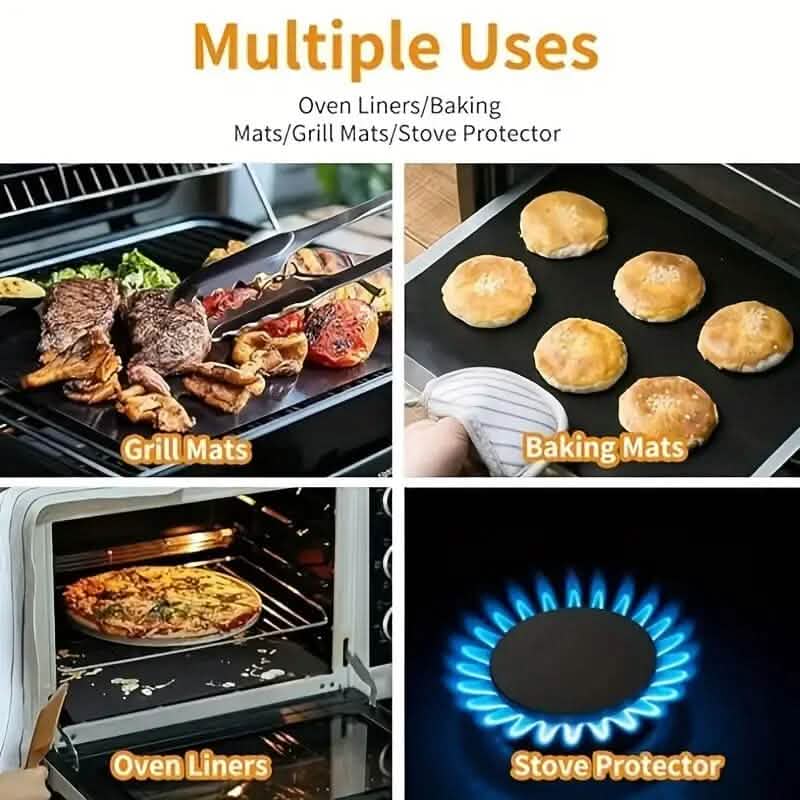 4-Pack: Non-Stick Reusable Oven Liners DailySale