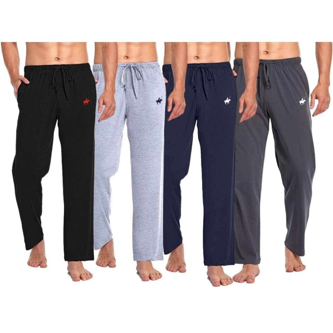 4-Pack: Pacific Polo Club® Men's Cotton Lounge Pants with Pockets DailySale