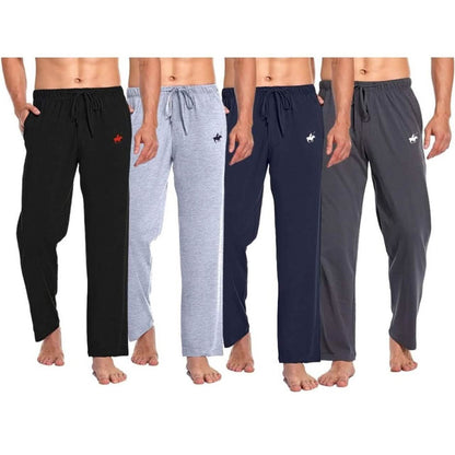 4-Pack: Pacific Polo Club® Men's Cotton Lounge Pants with Pockets DailySale
