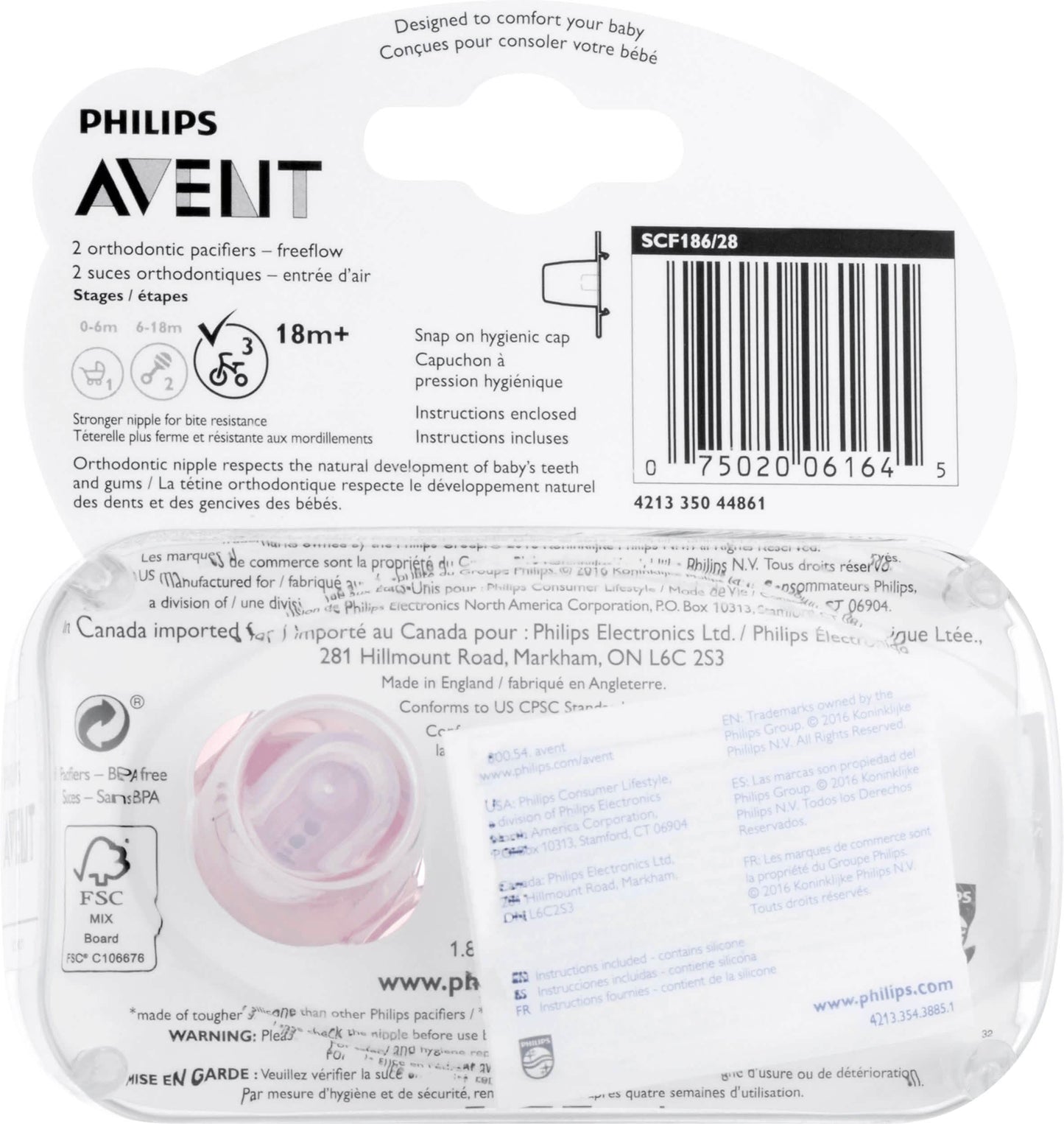 4-Pack: Philips Avent Freeflow Pacifier DailySale