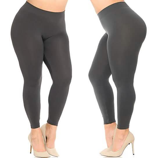4-Pack: Plus Size Women's Ultra-Soft Stretchy Solid Yoga Leggings DailySale