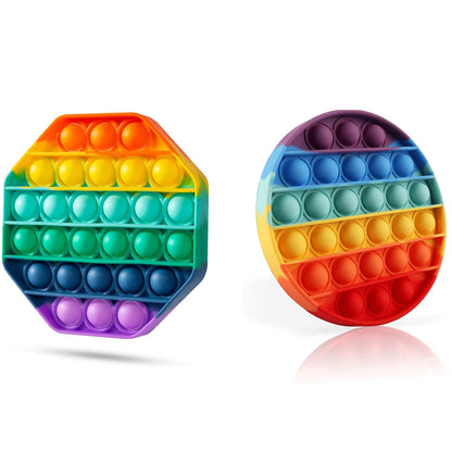 4-Pack: Rainbow Pop-It Bubble Popper DailySale