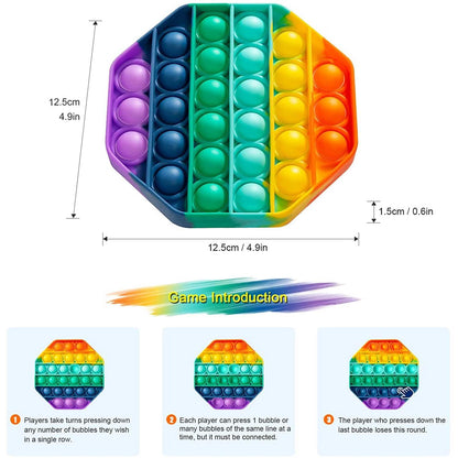 4-Pack: Rainbow Pop-It Bubble Popper DailySale