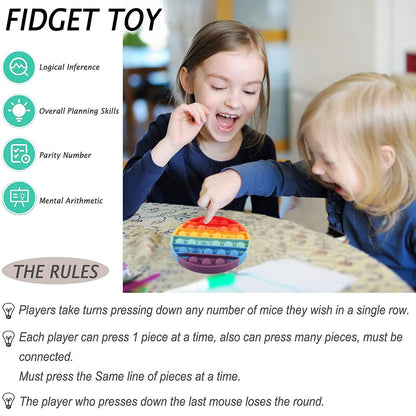 4-Pack: Rainbow Pop-It Bubble Popper DailySale