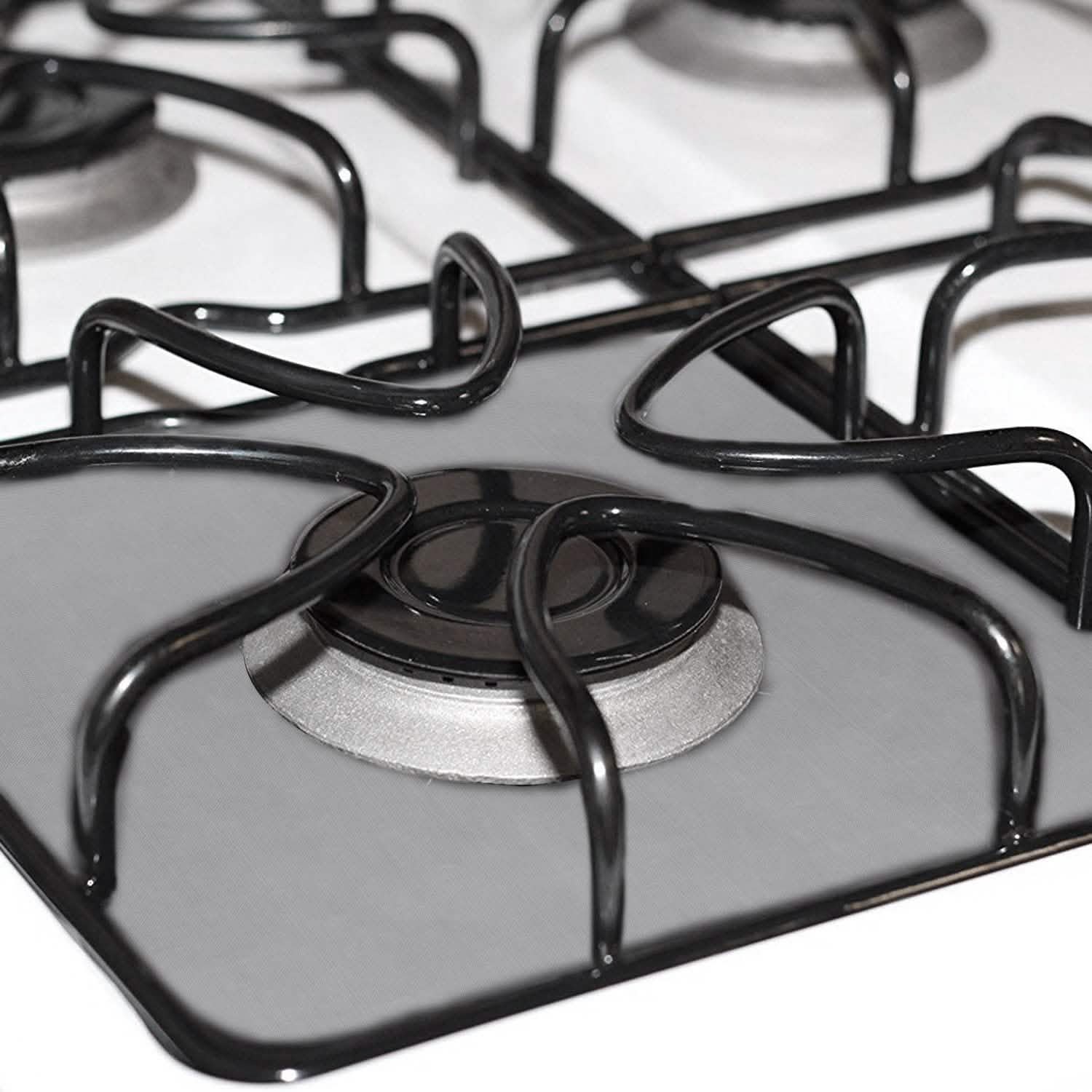4-Pack: Reusable Nonstick Overtop Burner Protector Liner DailySale