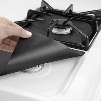 4-Pack: Reusable Nonstick Overtop Burner Protector Liner DailySale