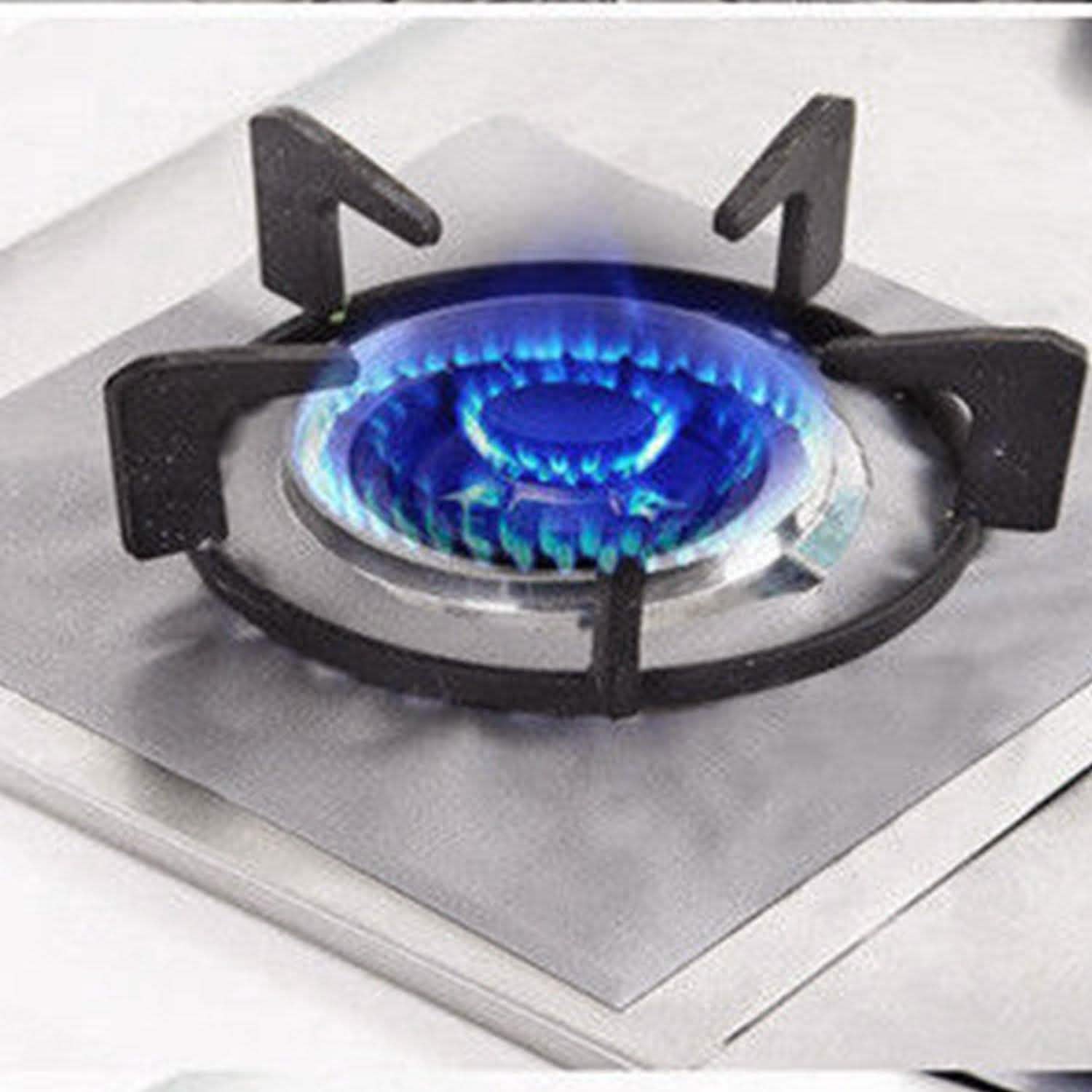4-Pack: Reusable Nonstick Overtop Burner Protector Liner DailySale