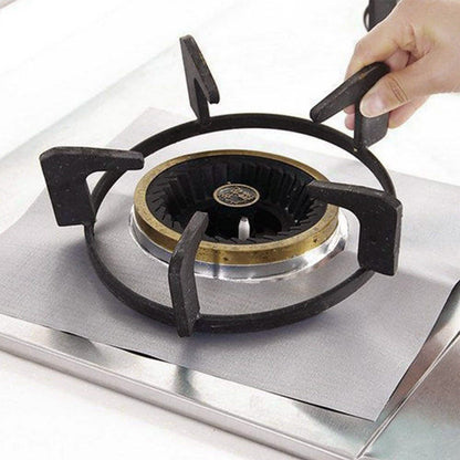 4-Pack: Reusable Nonstick Overtop Burner Protector Liner DailySale