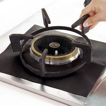 4-Pack: Reusable Nonstick Overtop Burner Protector Liner DailySale
