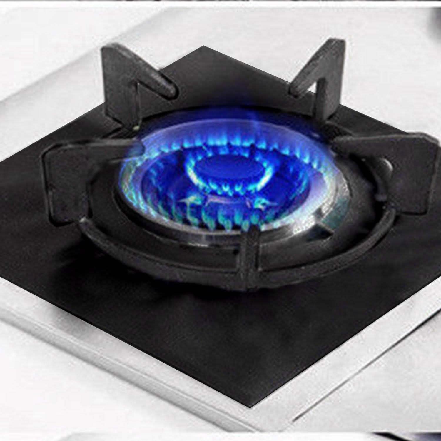 4-Pack: Reusable Nonstick Overtop Burner Protector Liner DailySale