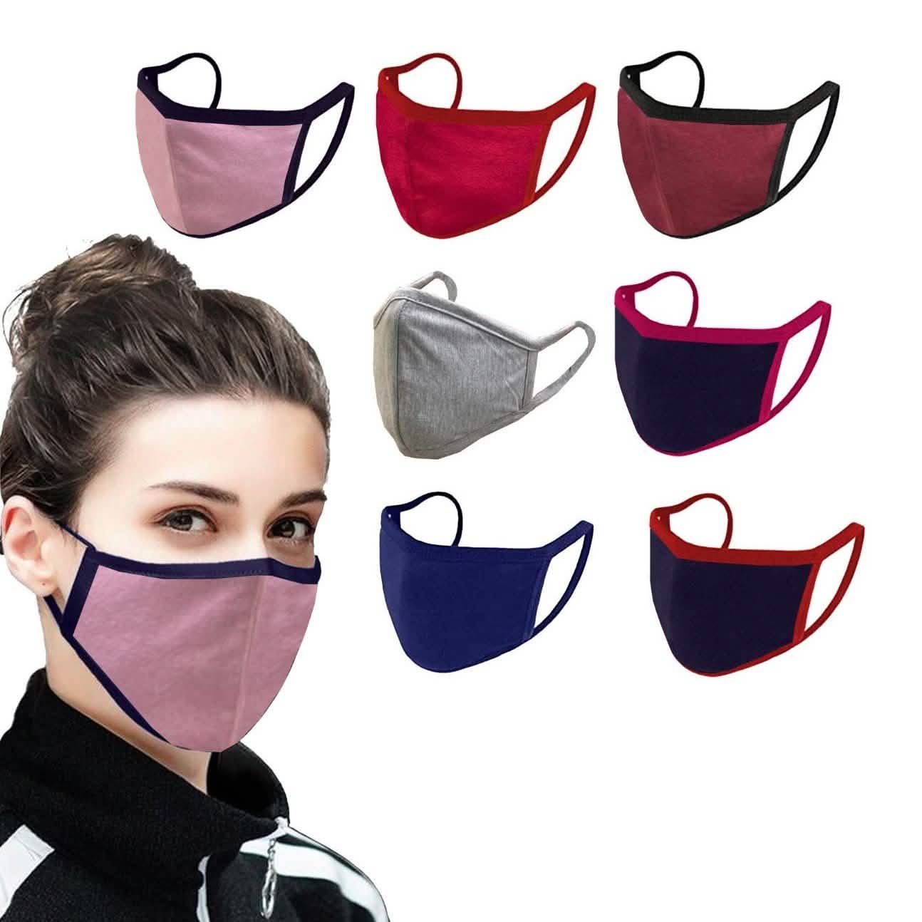 4-Pack: Reusable & Washable 2 Ply Soft Cotton Fabric Masks DailySale
