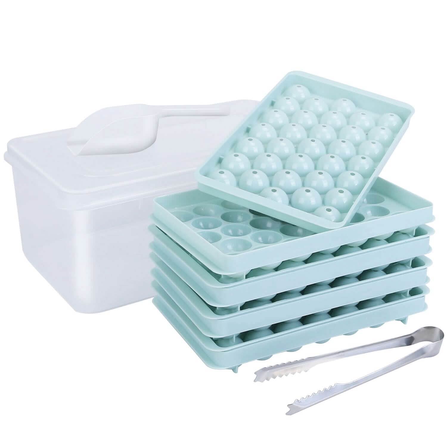 4-Pack: Small Ice Cube Maker Mold with Lid Bin DailySale