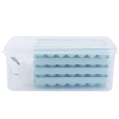 4-Pack: Small Ice Cube Maker Mold with Lid Bin DailySale
