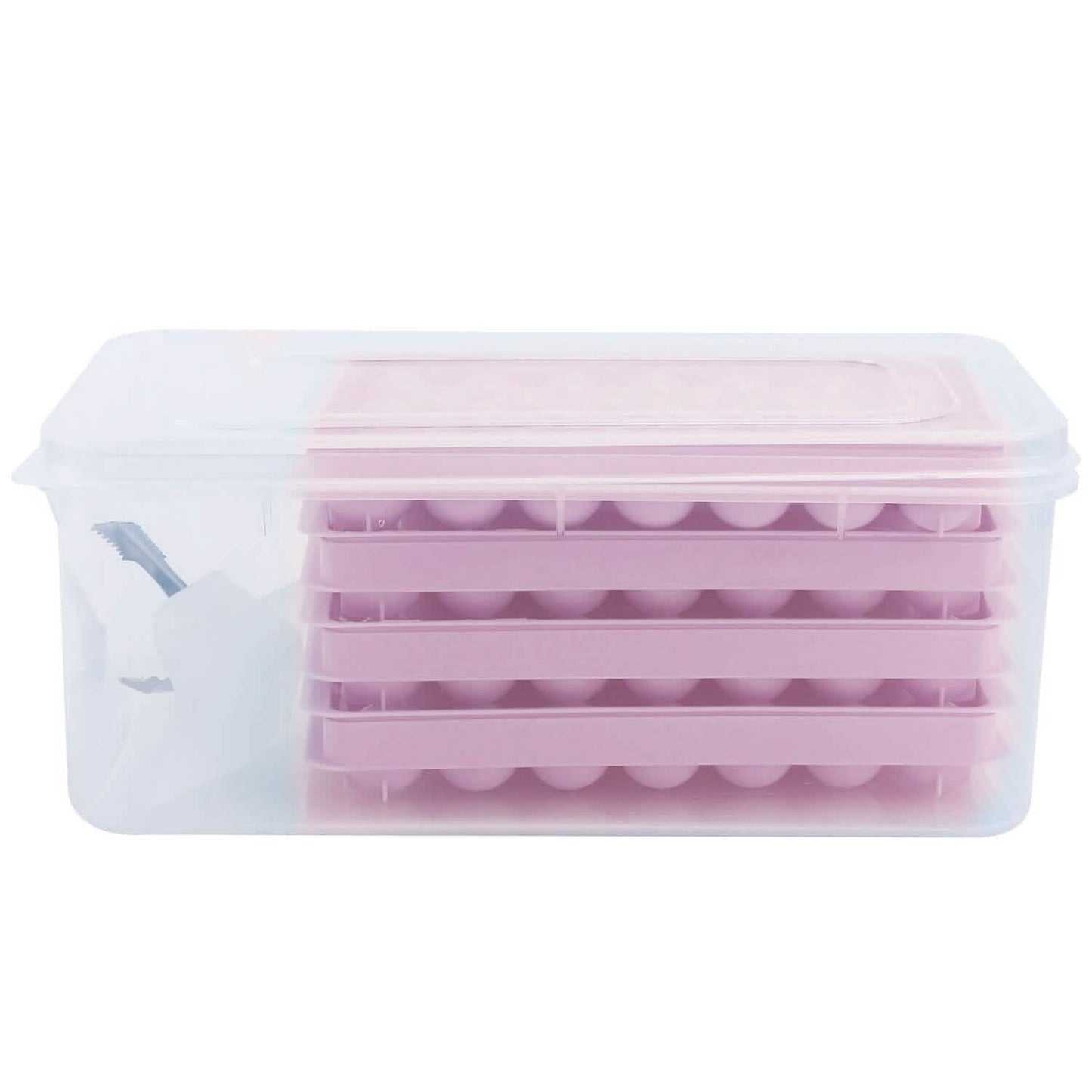 4-Pack: Small Ice Cube Maker Mold with Lid Bin DailySale