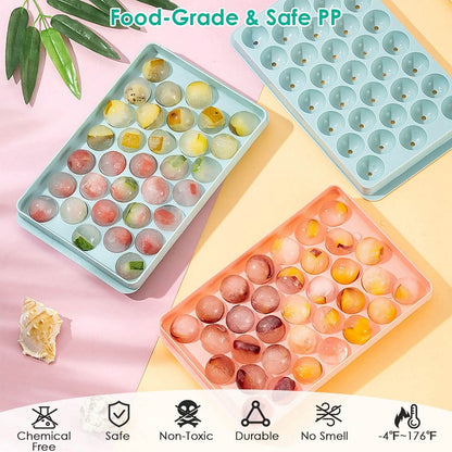 4-Pack: Small Ice Cube Maker Mold with Lid Bin DailySale
