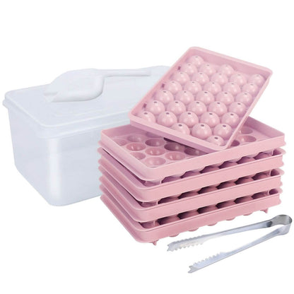 4-Pack: Small Ice Cube Maker Mold with Lid Bin DailySale