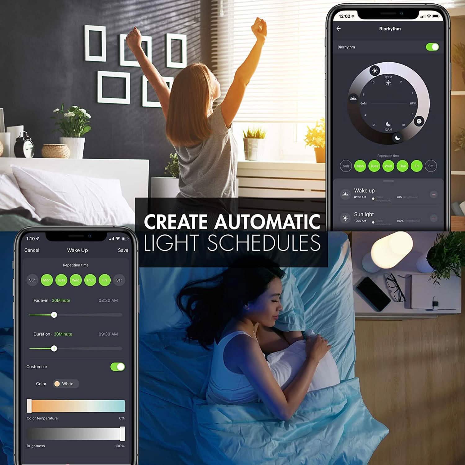 4-Pack: Smart WiFi LED Light Bulb with White and Color Changing Light Bulb DailySale