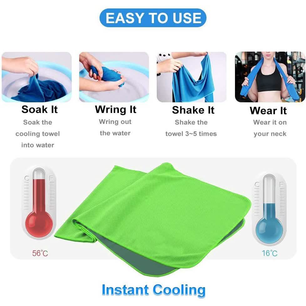 4-Pack: Soft Breathable Cooling Towel DailySale