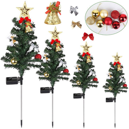 4-Pack: Solar Christmas Tree Lights Garden Decorations DailySale