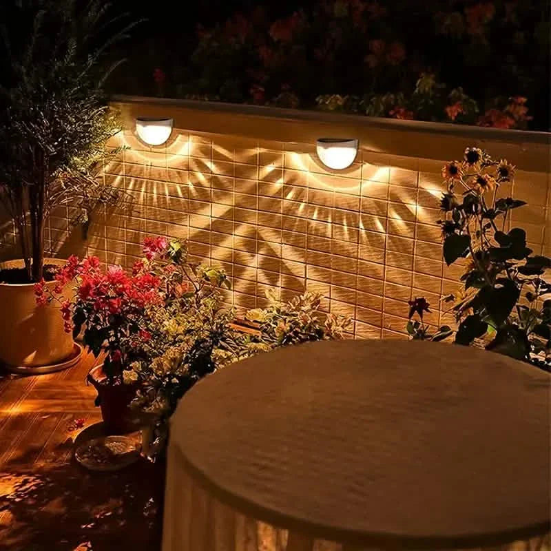 4-Pack: Solar Fence Lights Solar Deck Lights DailySale