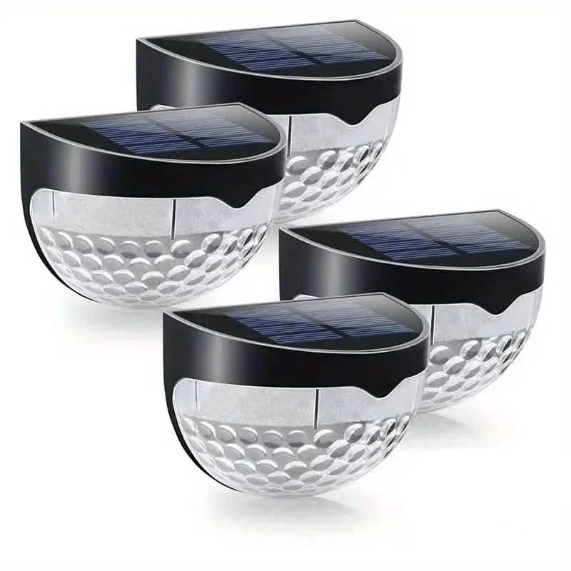 4-Pack: Solar Fence Lights Solar Deck Lights DailySale
