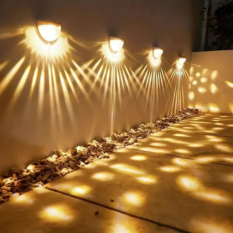 4-Pack: Solar Fence Lights Solar Deck Lights DailySale