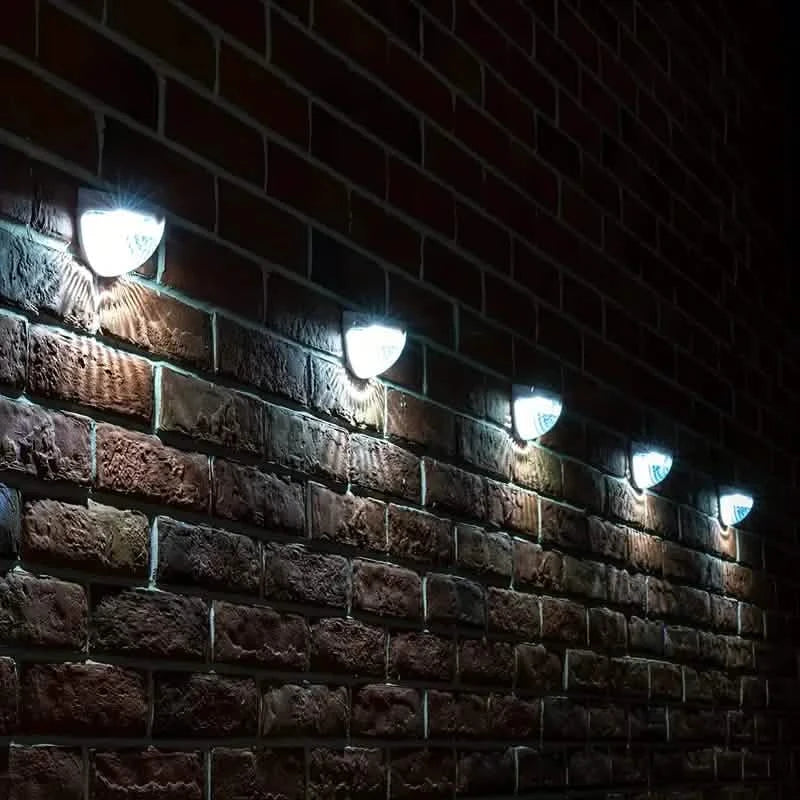 4-Pack: Solar Fence Lights Solar Deck Lights DailySale