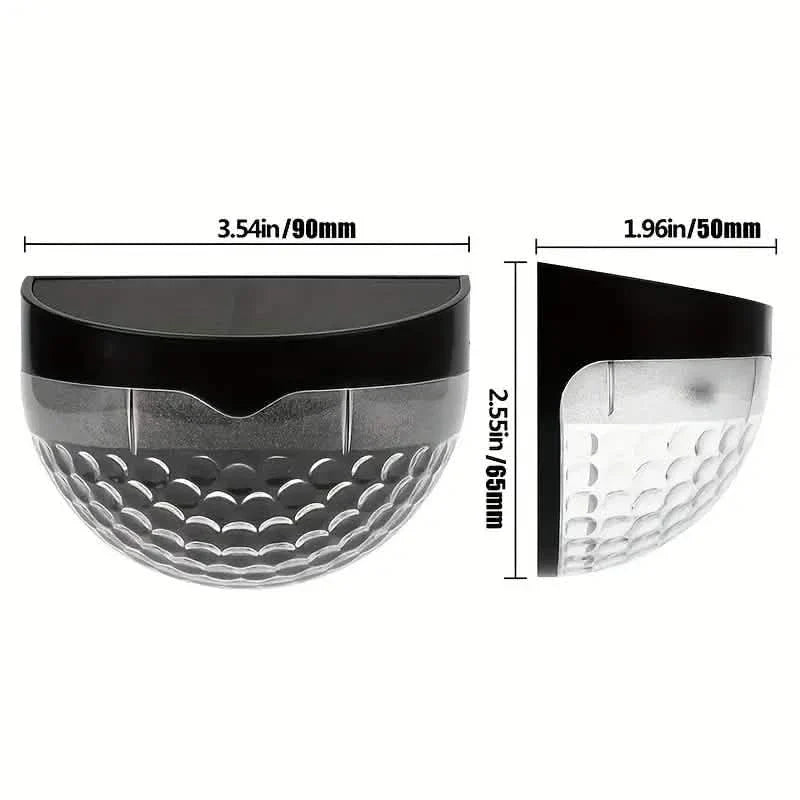 4-Pack: Solar Fence Lights Solar Deck Lights DailySale