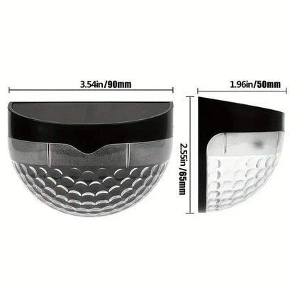 4-Pack: Solar Fence Lights Solar Deck Lights DailySale