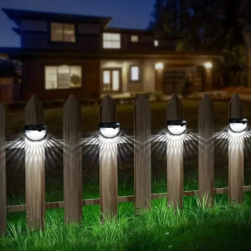 4-Pack: Solar Fence Lights Solar Deck Lights DailySale