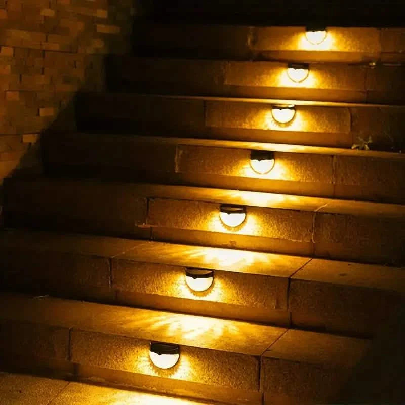 4-Pack: Solar Fence Lights Solar Deck Lights DailySale