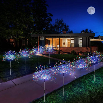 4-Pack: Solar Lights Outdoor, Warm White Garden Lights DailySale