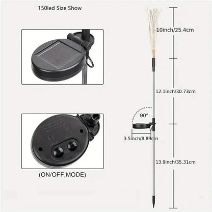4-Pack: Solar Lights Outdoor, Warm White Garden Lights DailySale