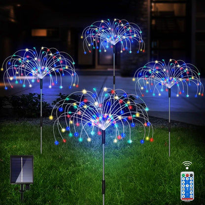 4-Pack: Solar Lights Outdoor, Warm White Garden Lights DailySale