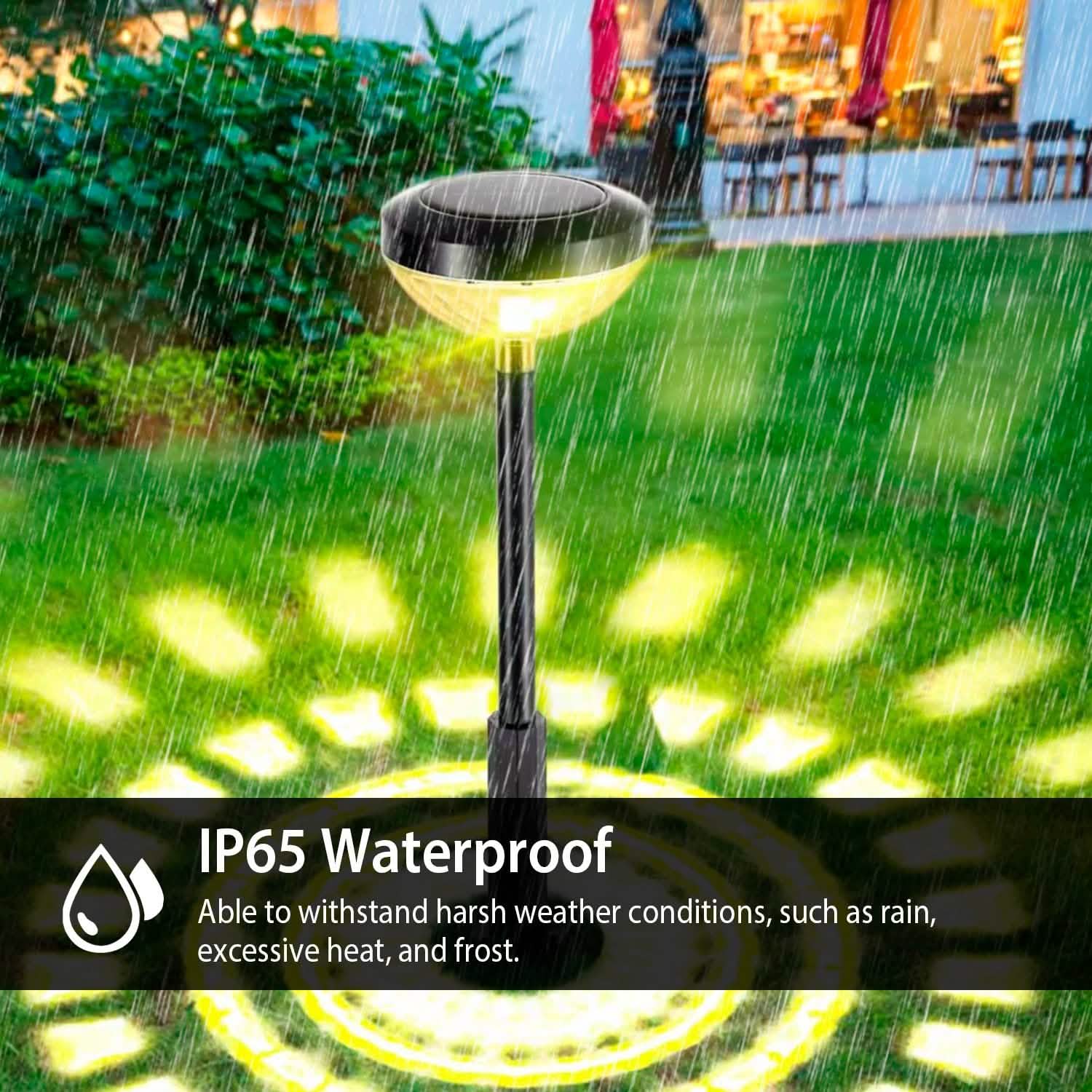 4-Pack: Solar Pathway Color Changing Garden Light DailySale