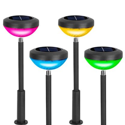 4-Pack: Solar Pathway Color Changing Garden Light DailySale