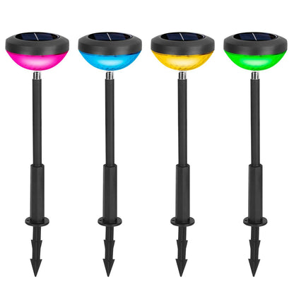 4-Pack: Solar Pathway Color Changing Garden Light DailySale
