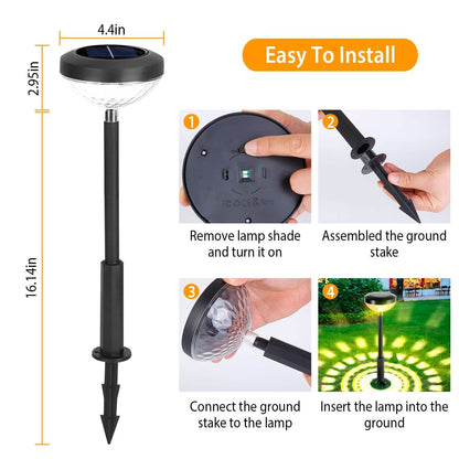 4-Pack: Solar Pathway Color Changing Garden Light DailySale