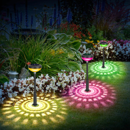 4-Pack: Solar Pathway Color Changing Garden Light DailySale