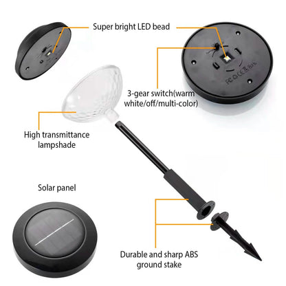 4-Pack: Solar Pathway Color Changing Garden Light DailySale