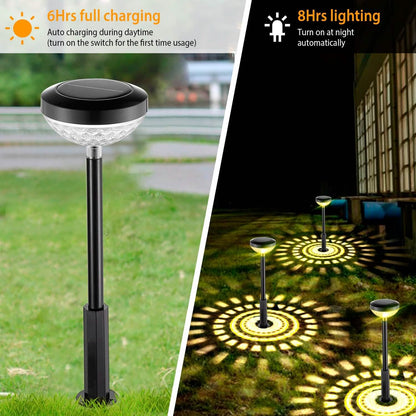 4-Pack: Solar Pathway Color Changing Garden Light DailySale