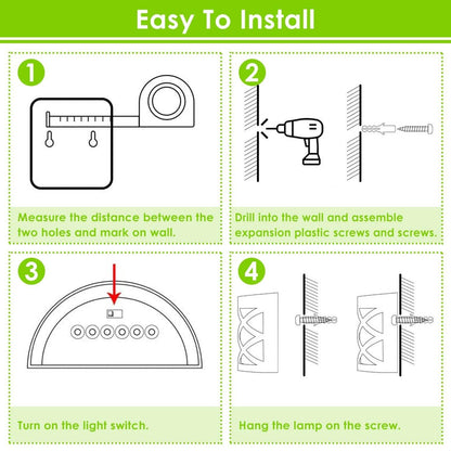 4-Pack: Solar Power LED Fence Light DailySale