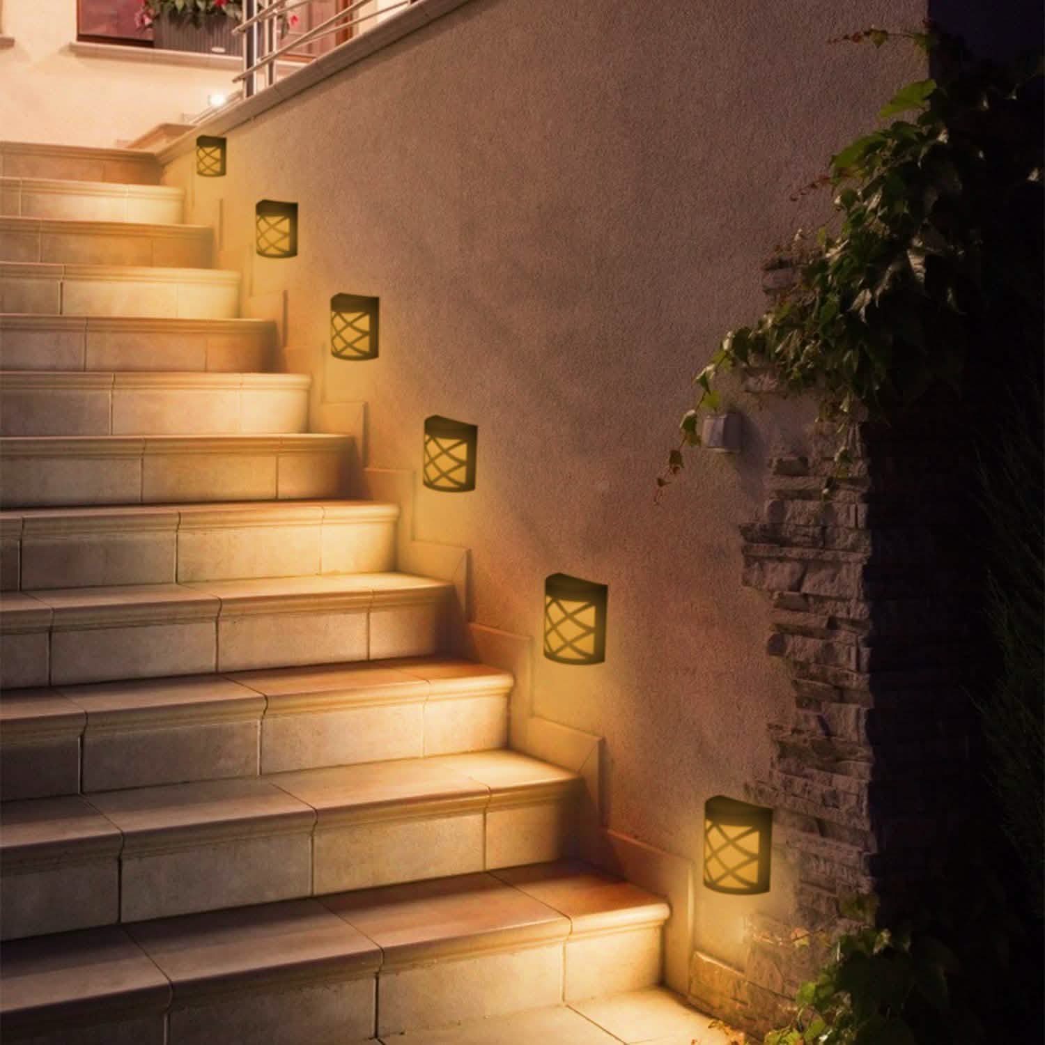 4-Pack: Solar Power LED Fence Light DailySale