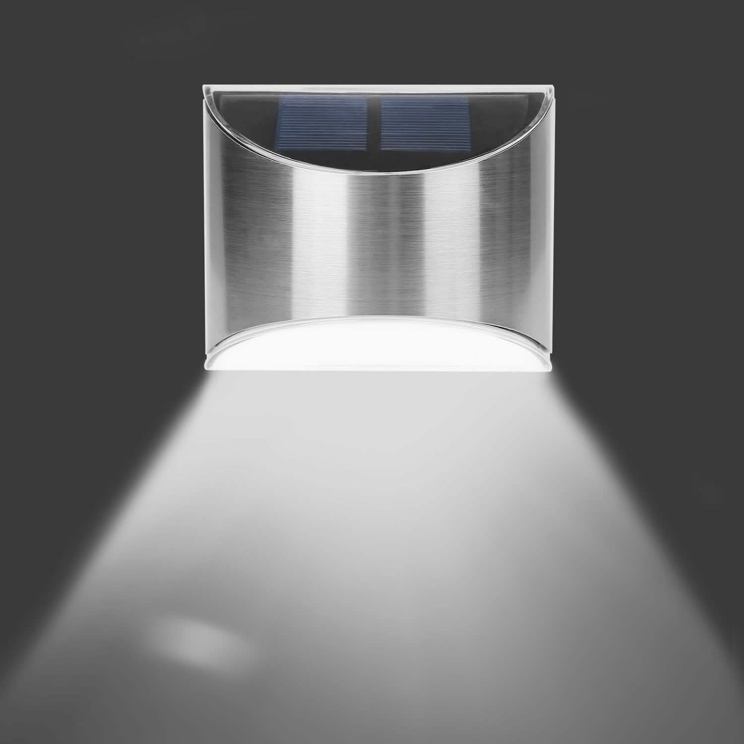 4-Pack: Solar Powered Deck Lights DailySale