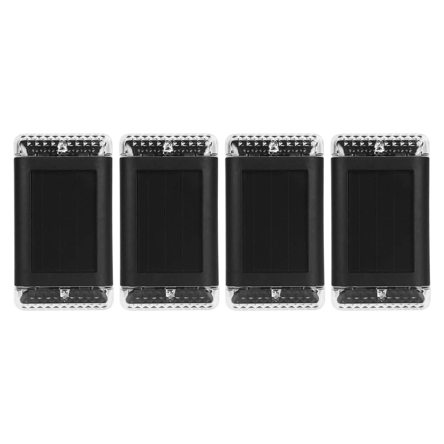 4-Pack: Solar Powered Wall Sconce Light IP55 Rechargeable Optical Sensor Lamp DailySale